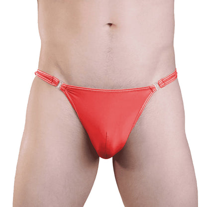 Love in Leather Quick Release Lycra Thong
