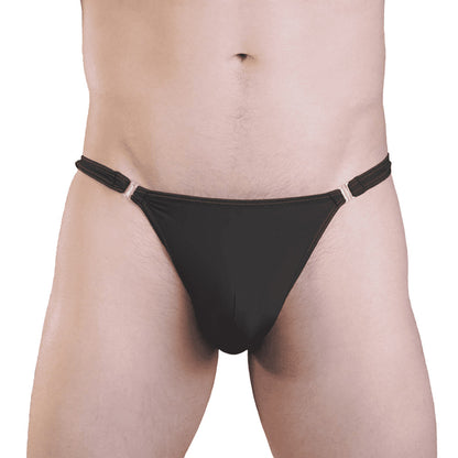 Love in Leather Quick Release Lycra Thong