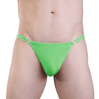 Love in Leather Quick Release Lycra Thong