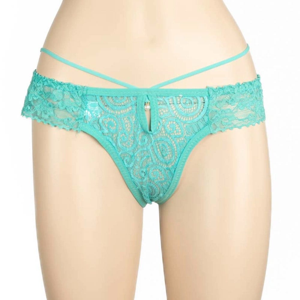 Poison Rose Lace Frill G-String