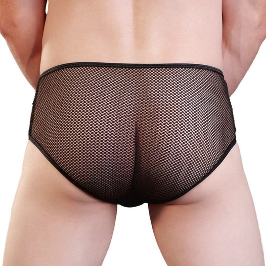 Love in Leather Mens Mesh Brief