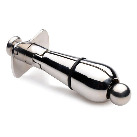 Triune Stainless Steel Locking Expander Anal Plug