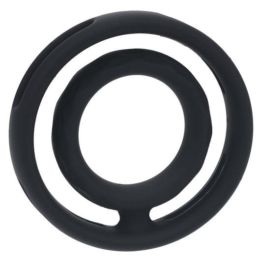 Shots LEVELZ Classic Grooved Silicone Cock & Ball Ring