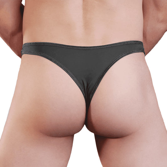 Love in Leather Lycra Thong