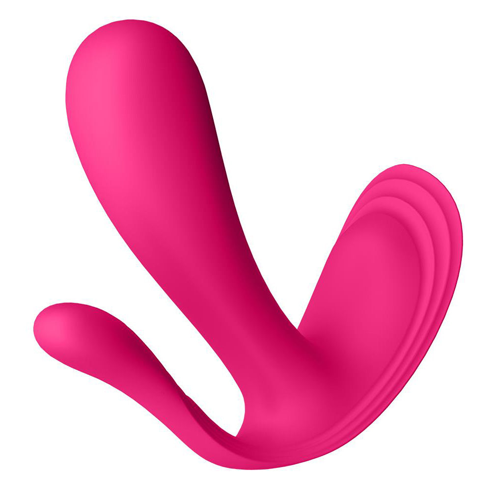 Satisfyer Top Secret+ Wearable G-Spot Vibrator with Anal Stimulator - Pink
