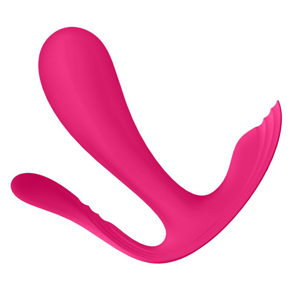 Satisfyer Top Secret+ Wearable G-Spot Vibrator with Anal Stimulator - Pink