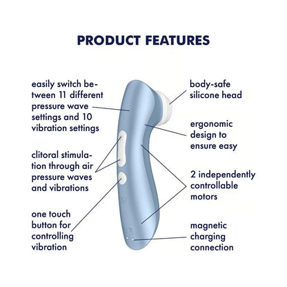 Satisfyer Pro 2+ Vibration Air Pulse Clitoral Stimulator