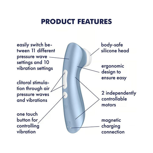 Satisfyer Pro 2+ Vibration Air Pulse Clitoral Stimulator