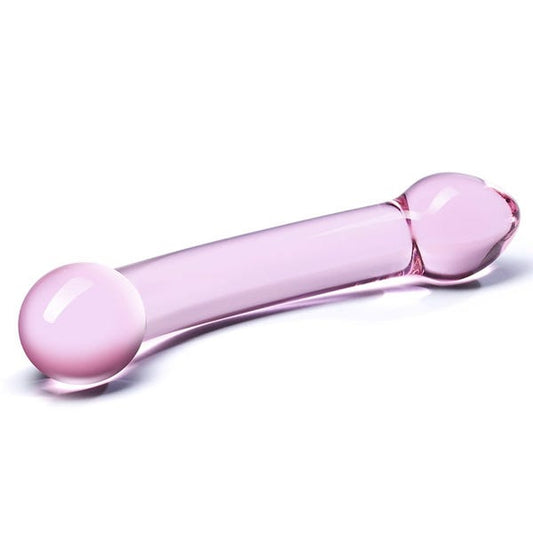 Glas Double Trouble Purple Glass Dildo