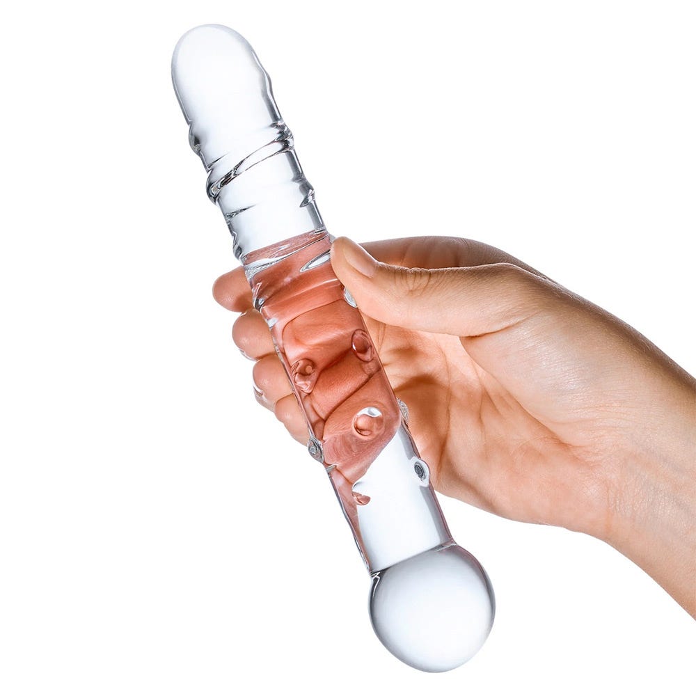 Glas 7 Inch Callisto Clear Glass Dildo