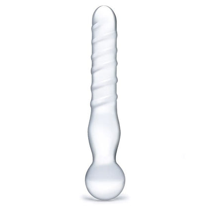 Glas 8-inch Joystick Clear Glass Dildo