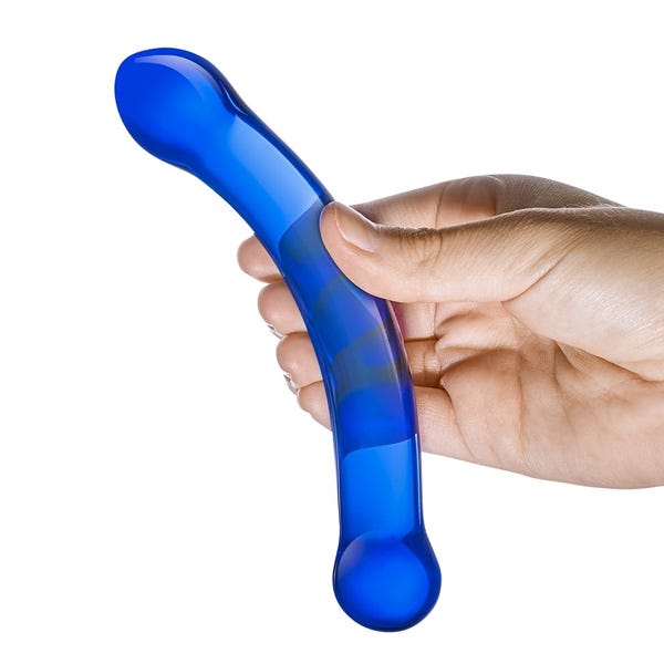 Glas 6-inch Curved G Spot Glass Dildo