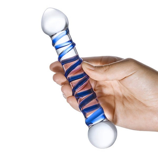 Glas 6.5-inch Spiral Glass Dildo