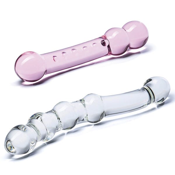 Glas Double Pleasure Glass Dildo Set