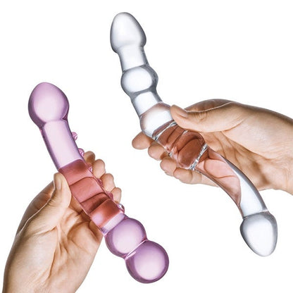 Glas Double Pleasure Glass Dildo Set