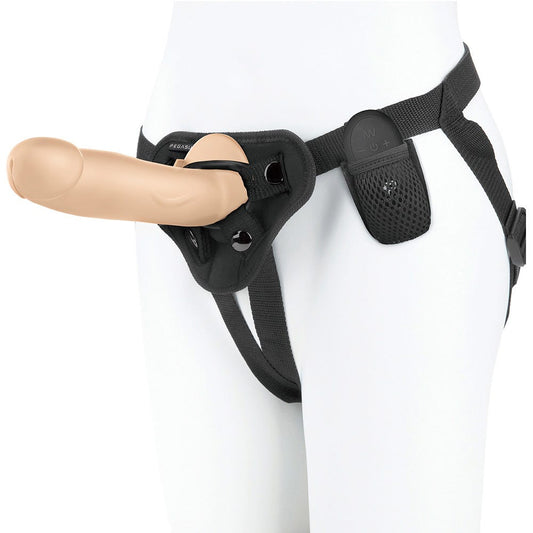 Pegasus 8-Inch Realistic Dildo Rechareable Remote Controlled Dildo & Adjustable Harness Set