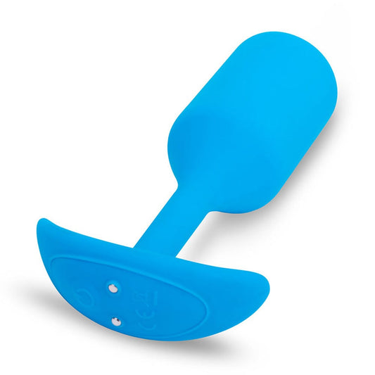b-Vibe Snug Plug 3 Large Weighted & Vibrating Silicone Butt Plug