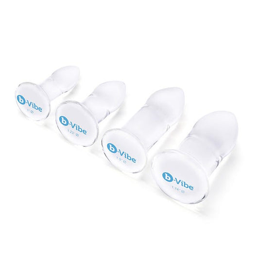 B-Vibe Glass Anal Dilators Set