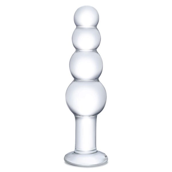 Glas 7.25-inch Beaded Butt Plug