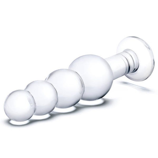 Glas 7.25-inch Beaded Butt Plug