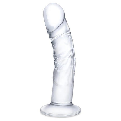 Glas 7-inch Curved Realistic Vein Dildo