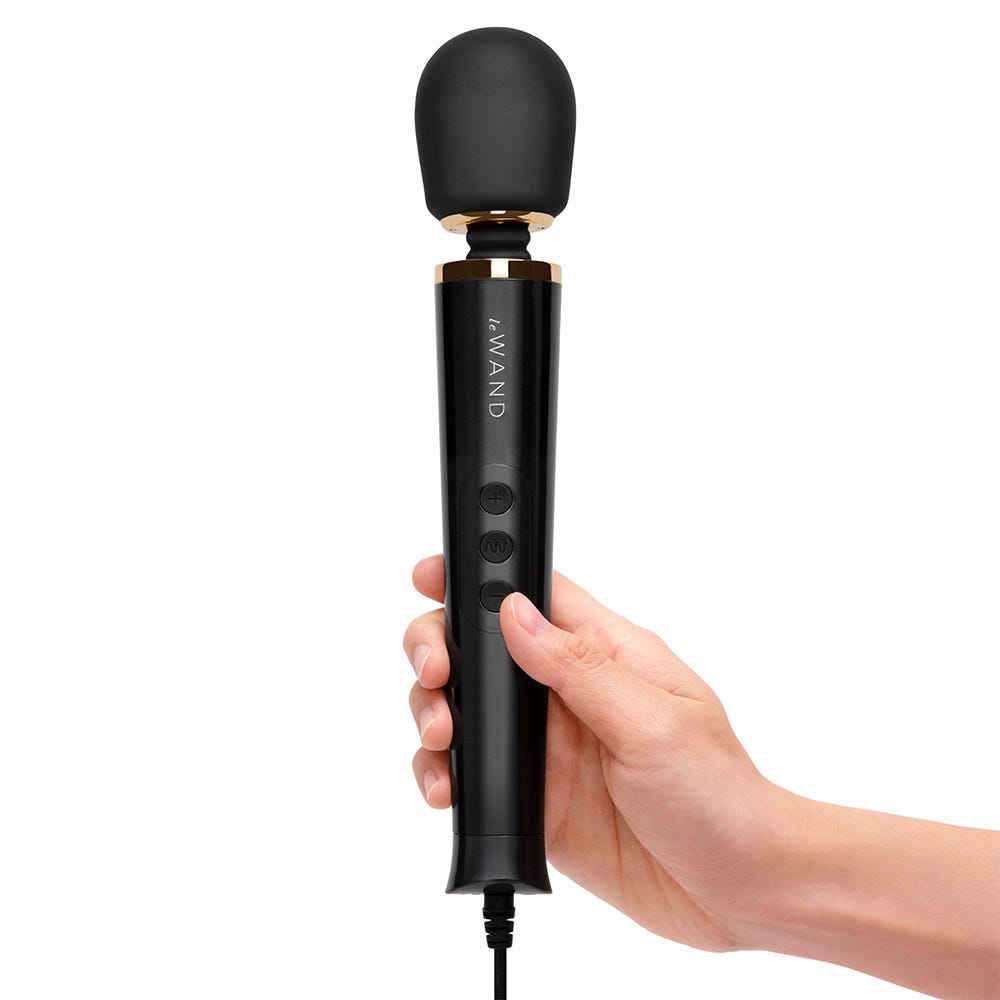 Le Wand Powerful Petite Plug-in Massage Wand - Black