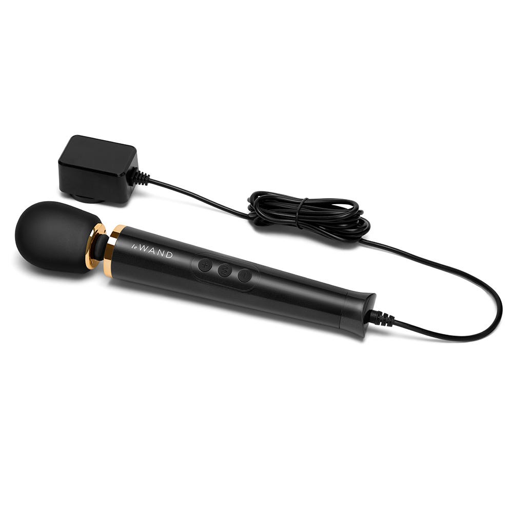 Le Wand Powerful Petite Plug-in Massage Wand - Black