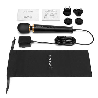 Le Wand Powerful Petite Plug-in Massage Wand - Black