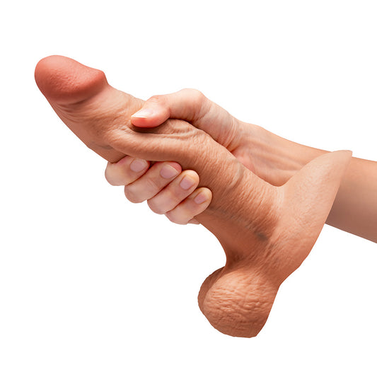 b-Vibe Slipskin Realistic Silicone 8" Girthy Dildo