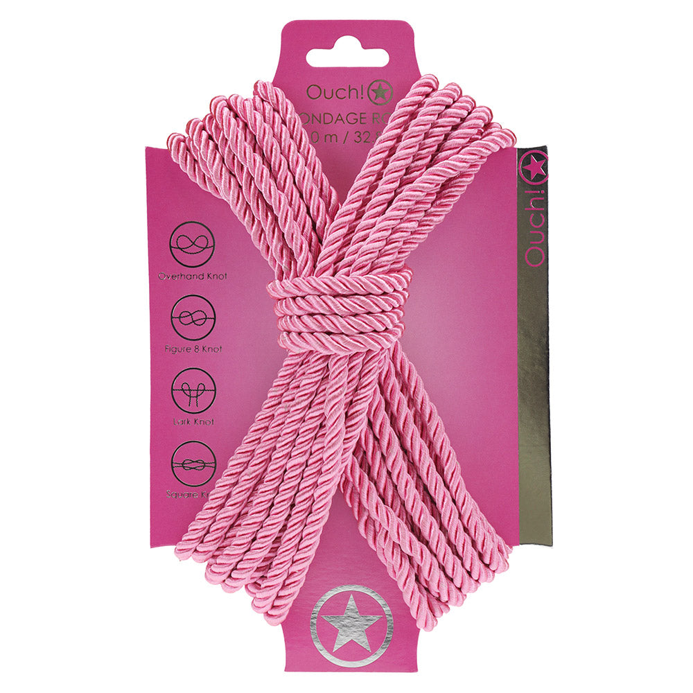 Shots Ouch! Nylon Bondage Rope - 10m