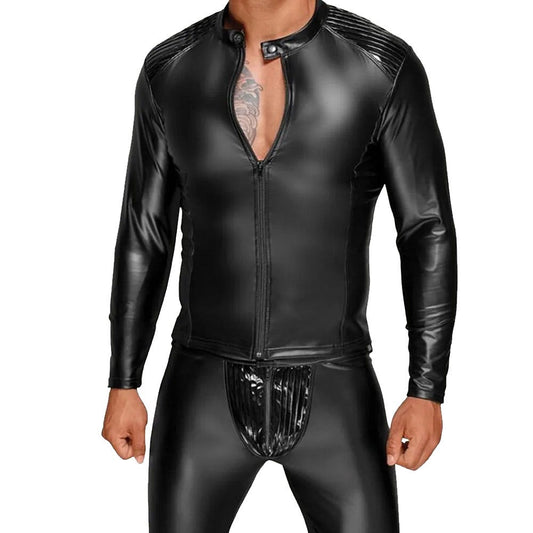 Noir Power Wetlook Mens Jacket