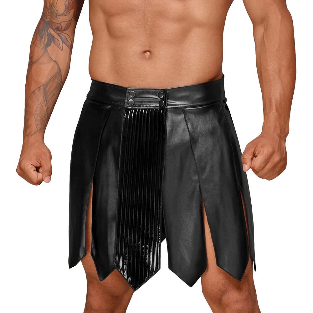 Noir Mens Gladiator Skirt
