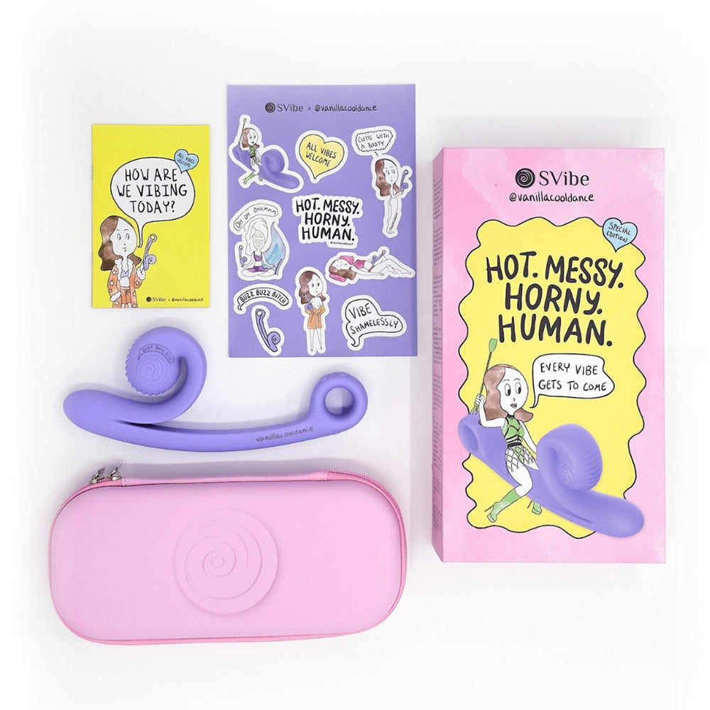 SVibe Snail Vibe Curve Cool Lavender Limited Edition Rabbit Vibrator