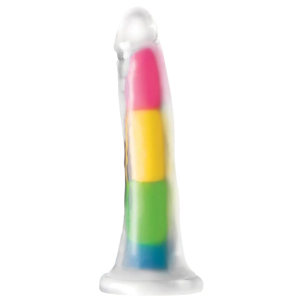 Lollicock 7 Inch Glow Rainbow Dildo