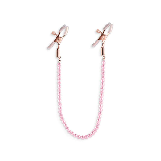 Bound DC1 Alligator-Style Nipple Clamps with Pearl Chain