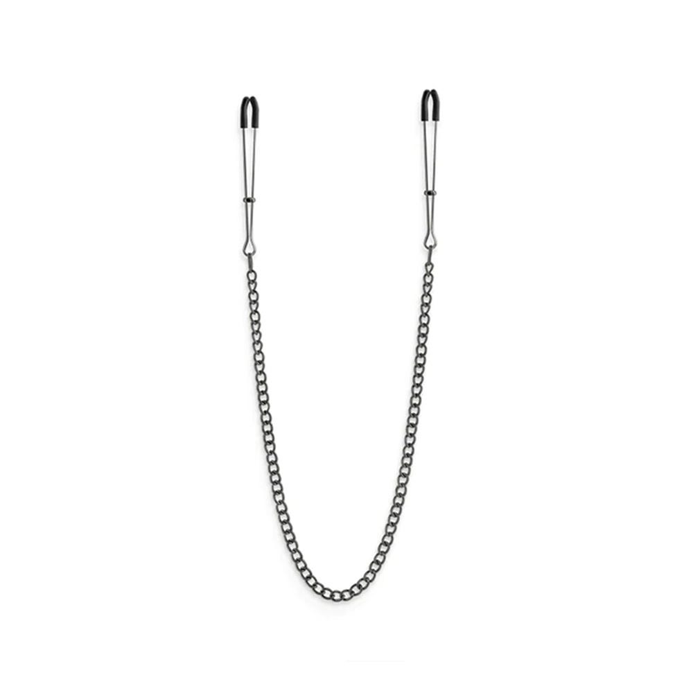 Bound DC3 Tweezer Nipple Clamps with Chain - Charcoal