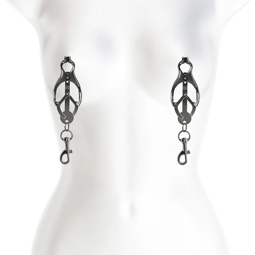 Bound C3 Monarch Swivel Clip Nipple Clamps - Charcoal