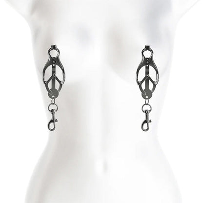 Bound C3 Monarch Swivel Clip Nipple Clamps - Charcoal