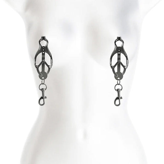 Bound C3 Monarch Swivel Clip Nipple Clamps - Charcoal