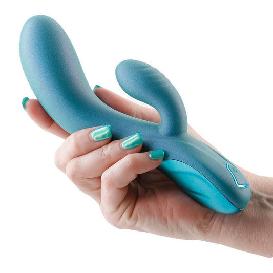 Royals Regent Metallic Green Rabbit Vibrator