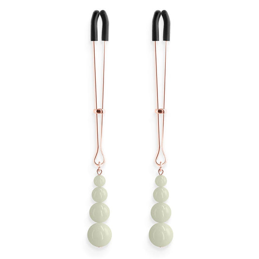 Bound Nipple Clamps 2 Rose Gold Glow in the Dark