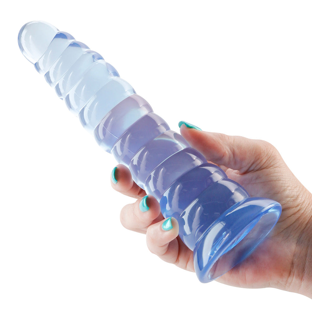 NS Novelties Fantasia Nymph Rippled Suction Cup Dildo