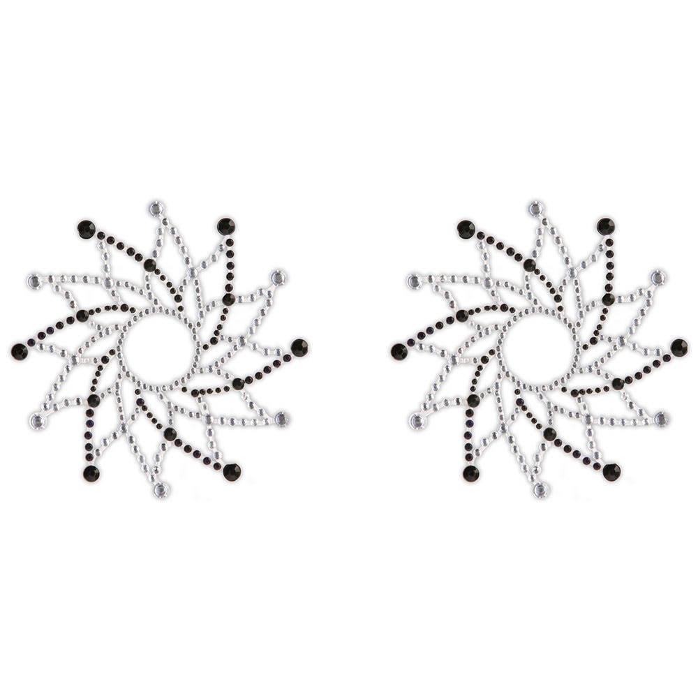 Pretty Pasties Black Beaded Swirl Pasties