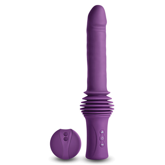 Inya Rechargeable Super Stroker Vibrator Warming Thrusting Suction Cup with Remote