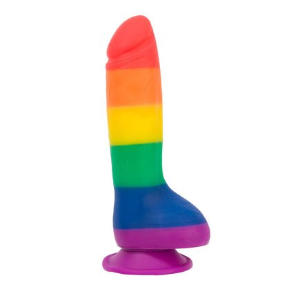 Addiction Justin 8 Inch Pride Suction Cup Dildo with Balls