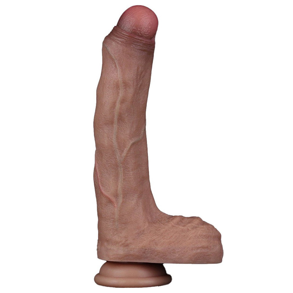 Lovetoy Nature Cock 8.5 inch Dual-Layered Silicone Cock with Foreskin