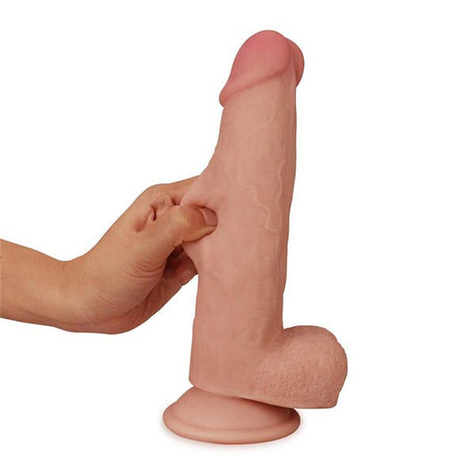 Lovetoy 8-Inch Sliding Skin Dual Layered Dildo