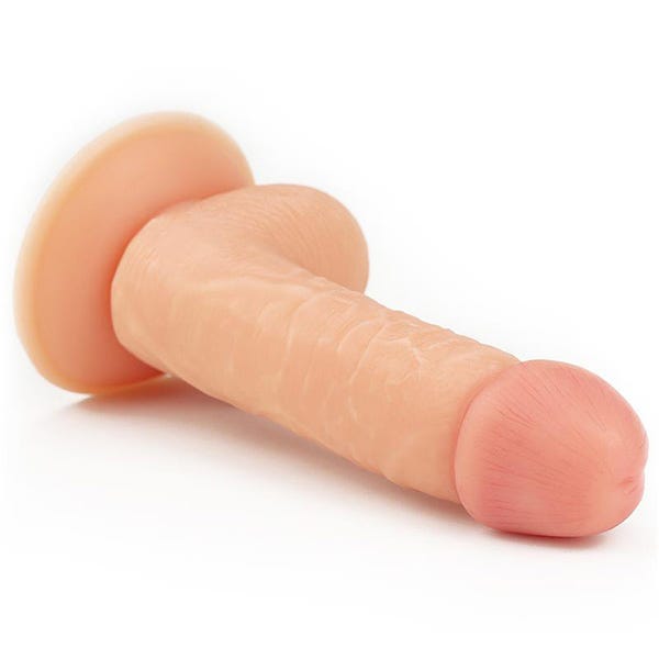 Lovetoy 8-Inch The Ultra Soft Dude Straight Dildo with Balls
