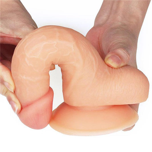 Lovetoy 8-Inch The Ultra Soft Dude Straight Dildo with Balls