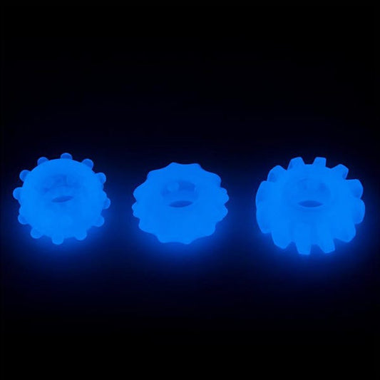 Lumino Play 3-Piece Glow In The Dark Penis Ring Set